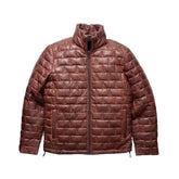 Men’s Black Puffer Hooded Quilted Jacket The Leather Fit