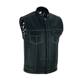 Men’s Street Style Leather Vest The Leather Fit