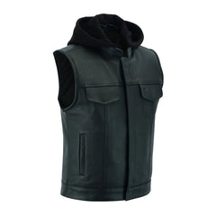 Men’s Touring Leather Riding Vest The Leather Fit