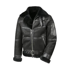 Mens Aviator B16 Sheepskin Shearling Jacket The Leather Fit