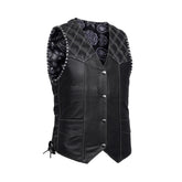 Midnight Thread Men’s Motorcycle Leather Vest The Leather Fit