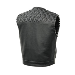 Perforated Lowcut Summer Spark Men's Leather Vest The Leather Fit