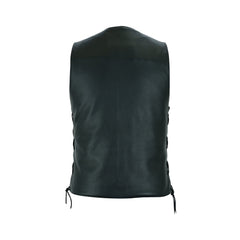 Bullock Men's Motorcycle Leather Vest The Leather Fit