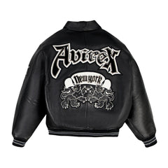 MENS CLASSIC BLACK GUTHAM LEATHER ICON JACKET The Leather Fit