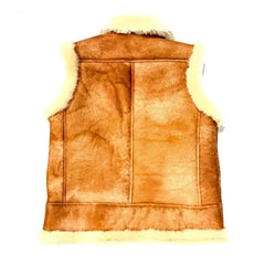 Men’s Aviator Shearling Vest The Leather Fit