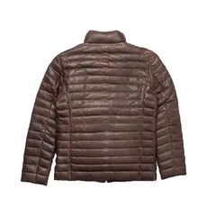 Classic Brown A2 Leather Down Jacket The Leather Fit
