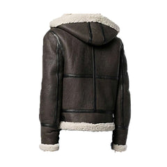 Men’s Vintage Brown B-6 Bomber Leather Jacket The Leather Fit