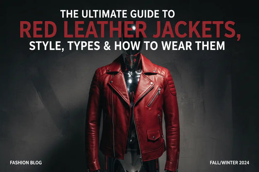 The Ultimate Guide to Red Leather Jackets: Style, Types & How to Wear Them