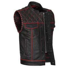 Genuine Leather Motorcycle Vest for Men – The Leather Fits Signature Edition The Leather Fit