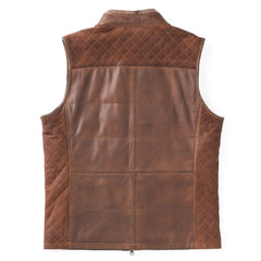 Vintage Mens Brown Leather Vest The Leather Fit