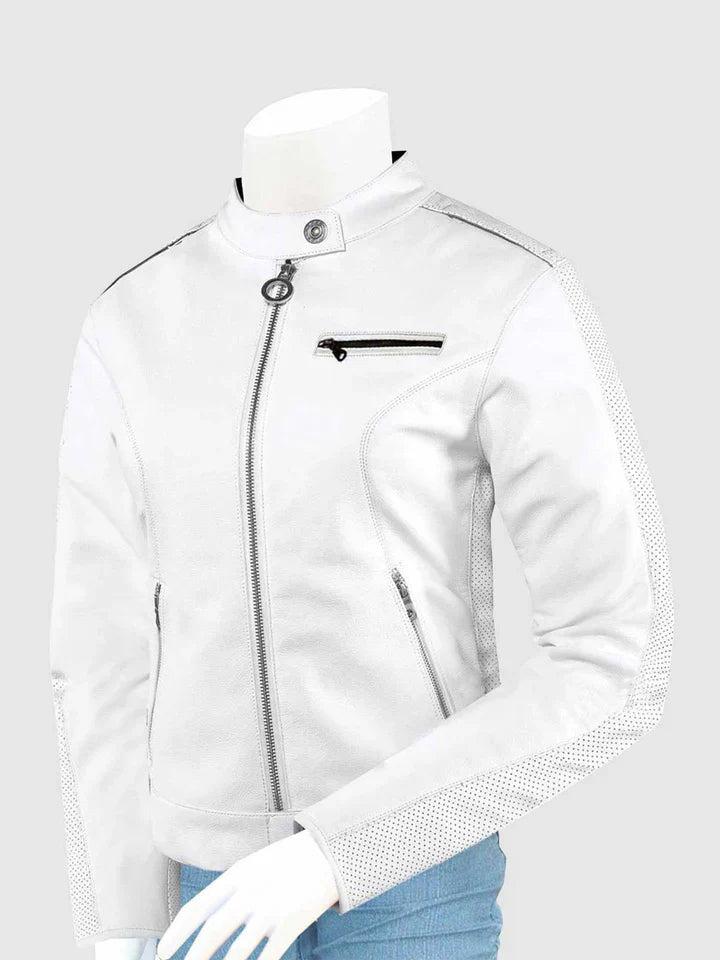 White Motorcycle Jacket The Leather Fit