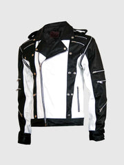 Black & White Leather Jacket The Leather Fit