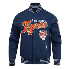 Detroit Tigers Current Logo Game Day Navy Jacket The Leather Fit