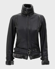 Timothy Designer Soft Shearling Leather Jacket The Leather Fit