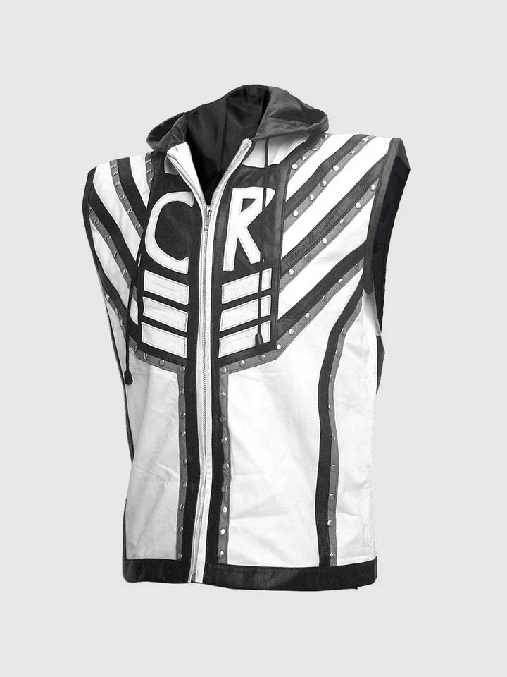 Black & White Leather Vest The Leather Fit