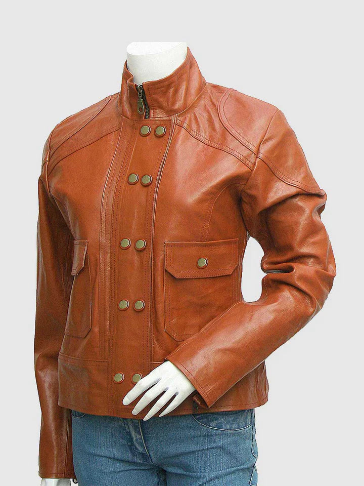 Vintage Tan Leather Jacket The Leather Fit