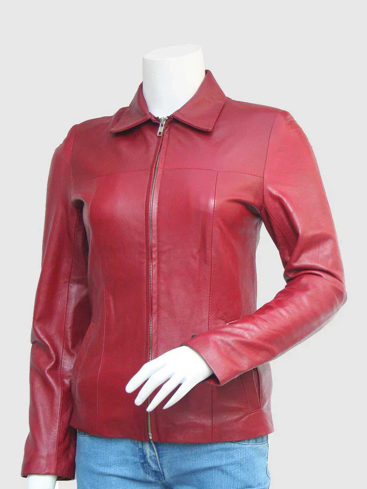 Vintage Maroon Leather Jacket The Leather Fit