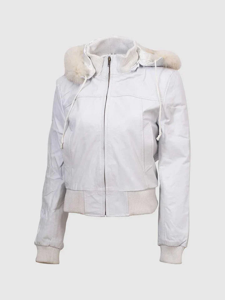 White Fur Leather Jacket The Leather Fit