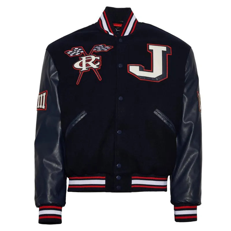 Jackson State University Navy Varsity Jacket The Leather Fit