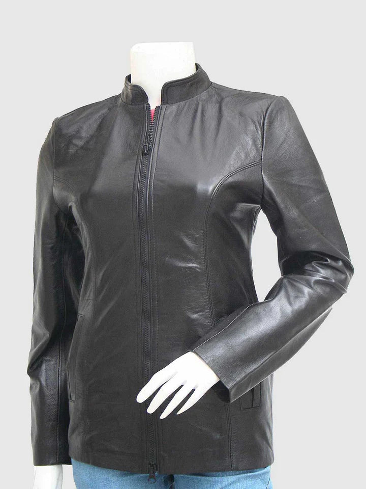 Slim Fit Black Leather Jacket The Leather Fit