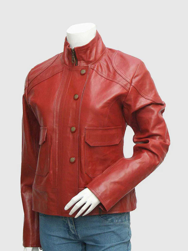Classic Maroon Leather Jacket The Leather Fit
