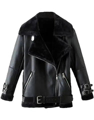 Rivera Shearling Sheepskin Leather Jacket The Leather Fit