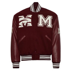 Morehouse College Maroon Varsity Jacket The Leather Fit
