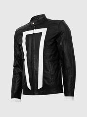 White Stripes Leather Jacket The Leather Fit