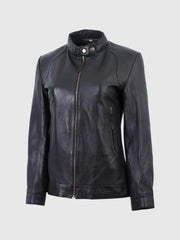 Black Biker Leather Jacket The Leather Fit