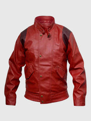Red Leather Bomber Jacket The Leather Fit