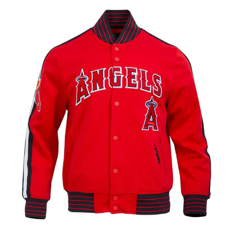 LA Angels Current Logo Game Day Red Jacket The Leather Fit