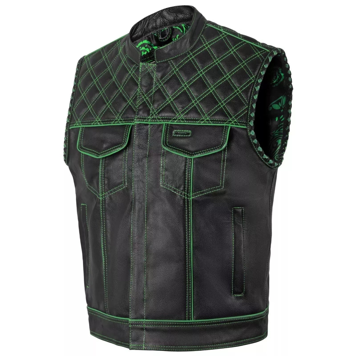 Men’s Real Leather Biker Vest – Durable, Sleek, and Road-Ready Design The Leather Fit