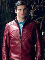 Light Red Leather Biker Jacket The Leather Fit