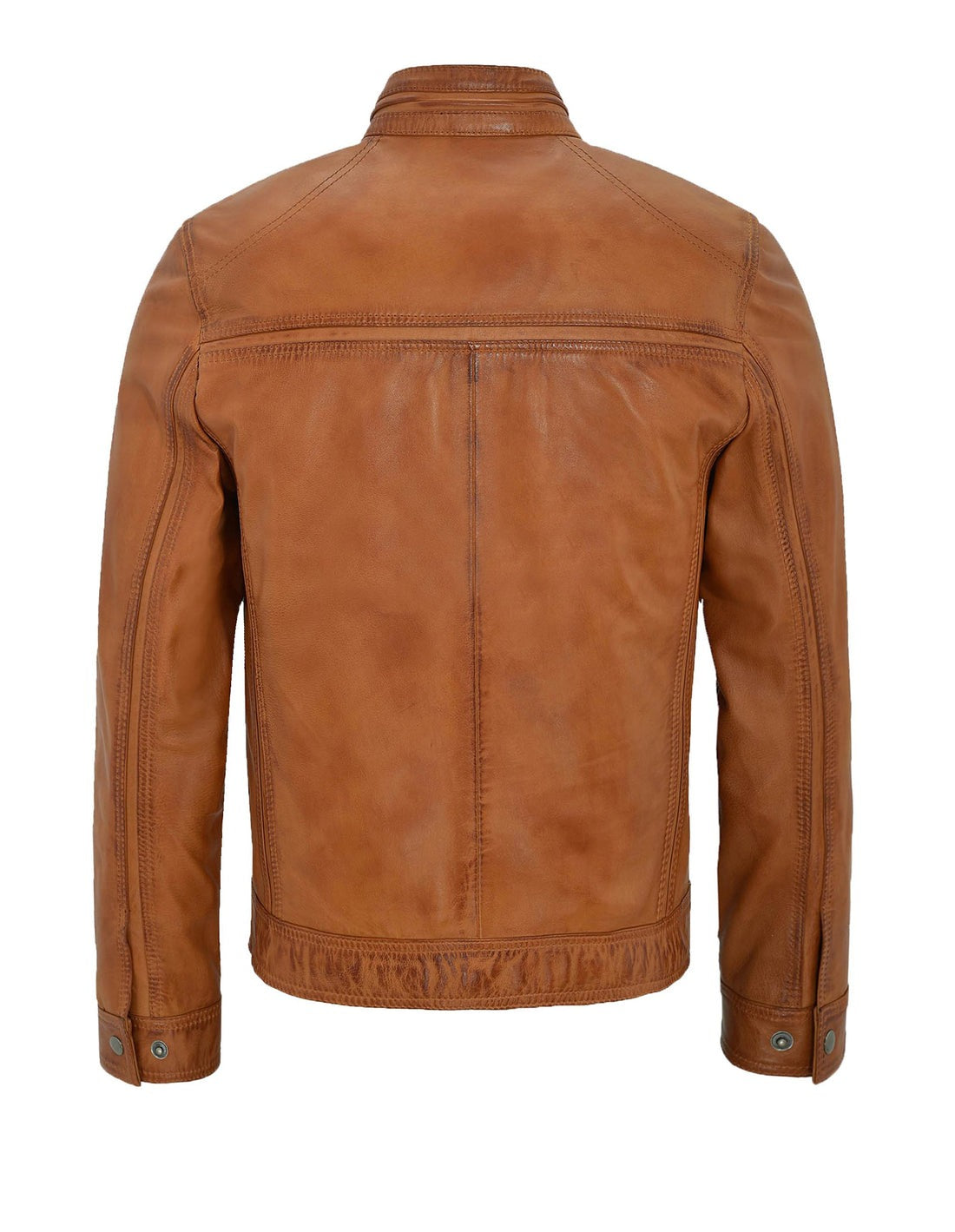Tan Leather Motorcycle Jacket For Men The Leather Fit