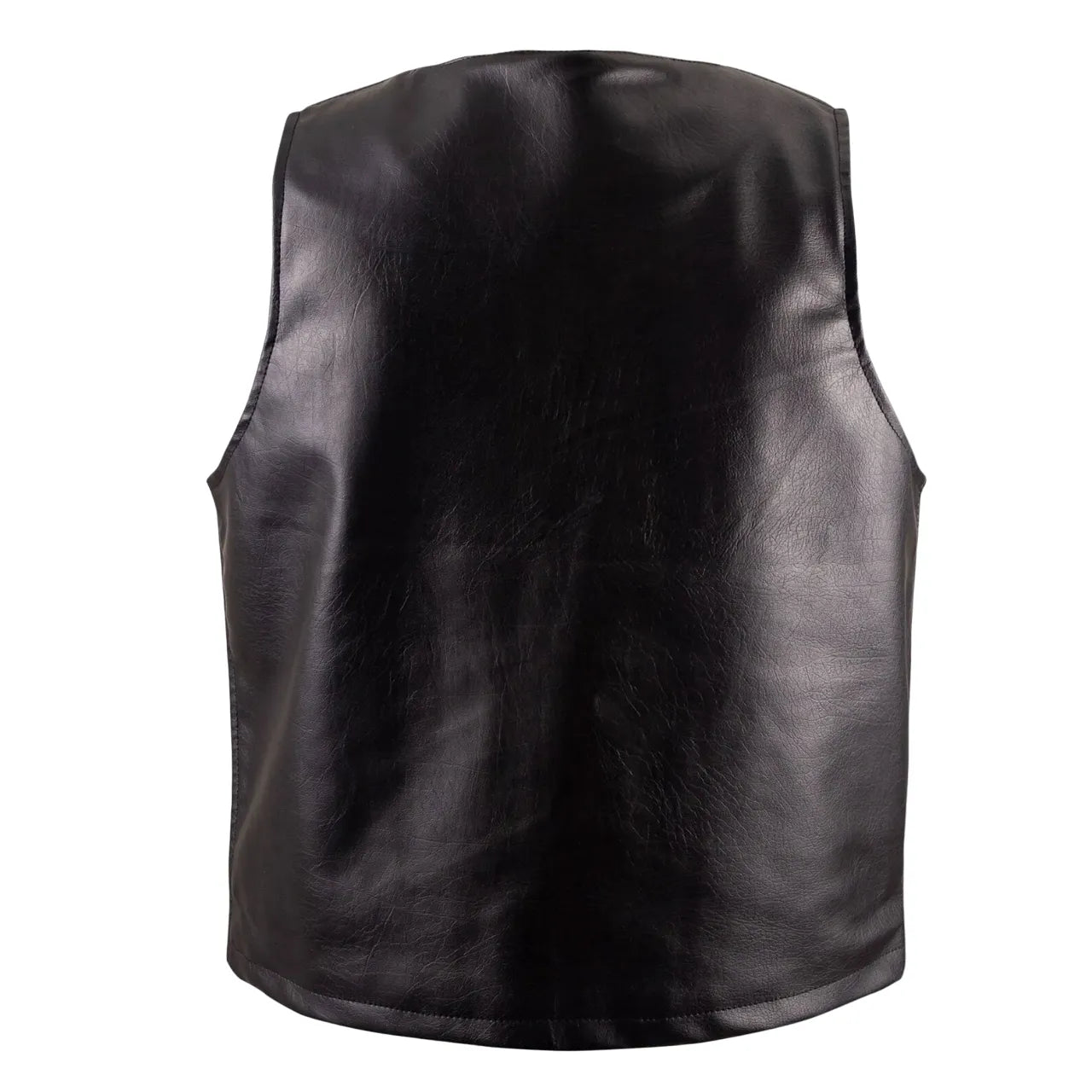 Mens Black Leather Hunting Vest The Leather Fit