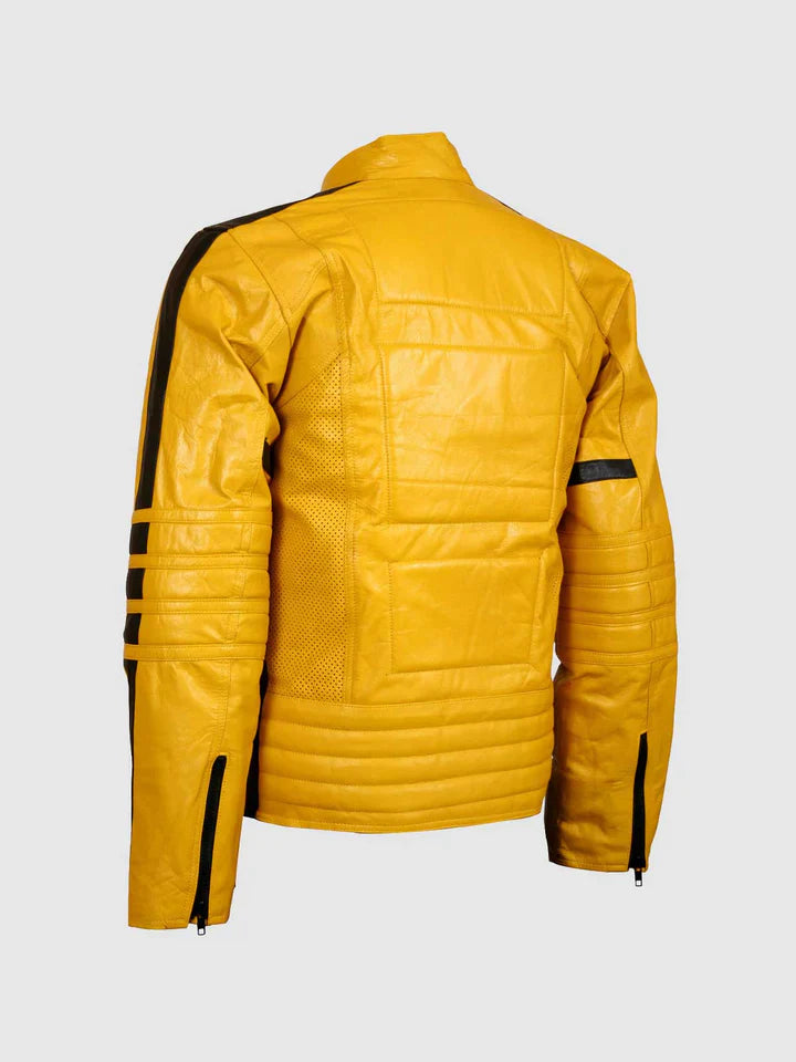 Yellow Motorcycle Jacket The Leather Fit