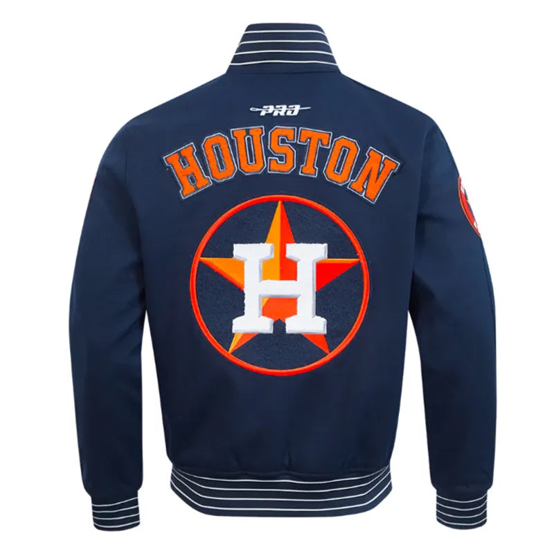 Houston Astros Current Logo Game Day Navy Jacket The Leather Fit