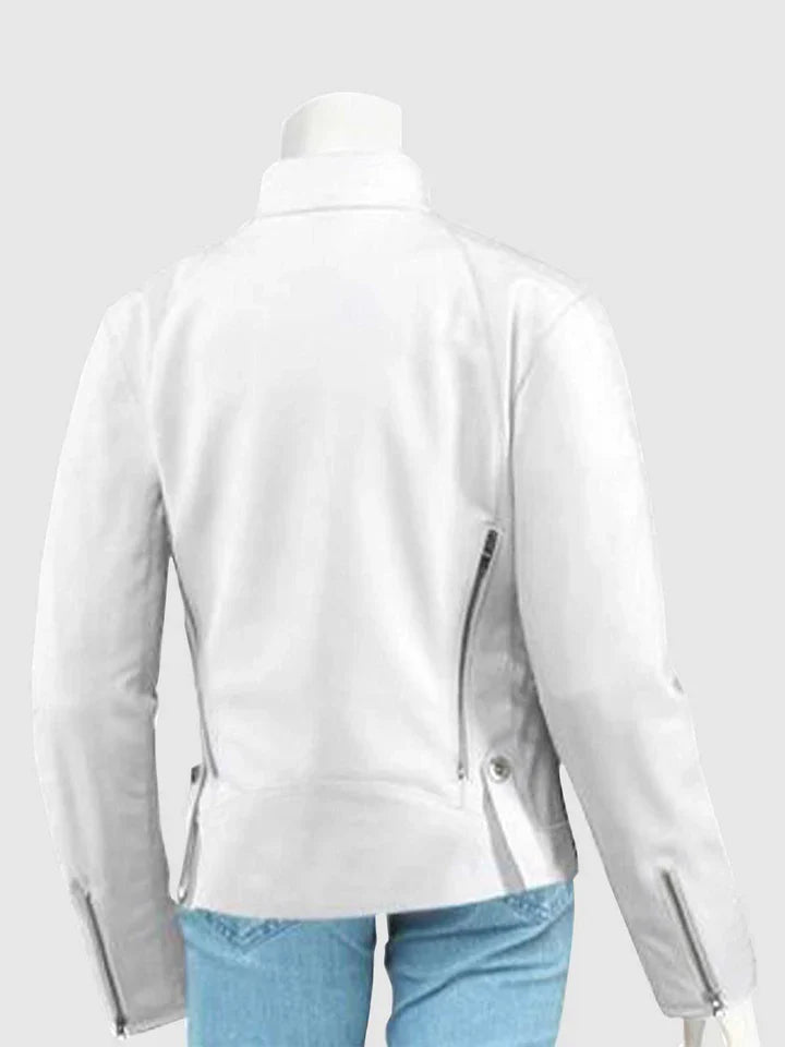 White Motorcycle Jacket The Leather Fit
