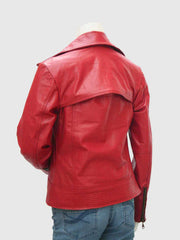 Red Leather Moto Jacket The Leather Fit