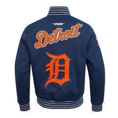 Detroit Tigers Current Logo Game Day Navy Jacket The Leather Fit
