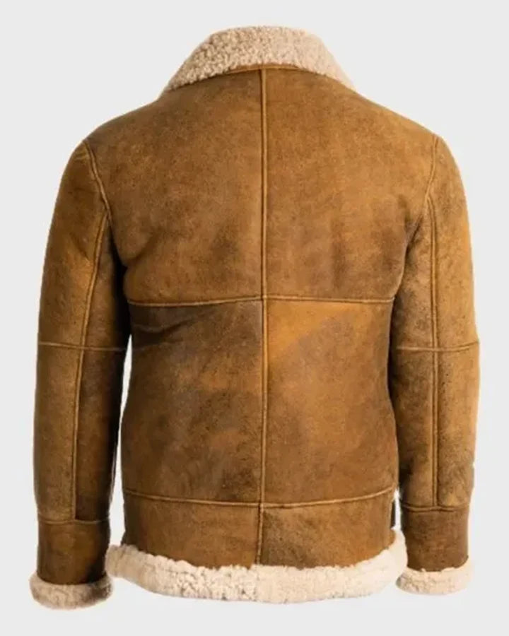 Jay Brown Sheepskin SF Leather Jacket The Leather Fit