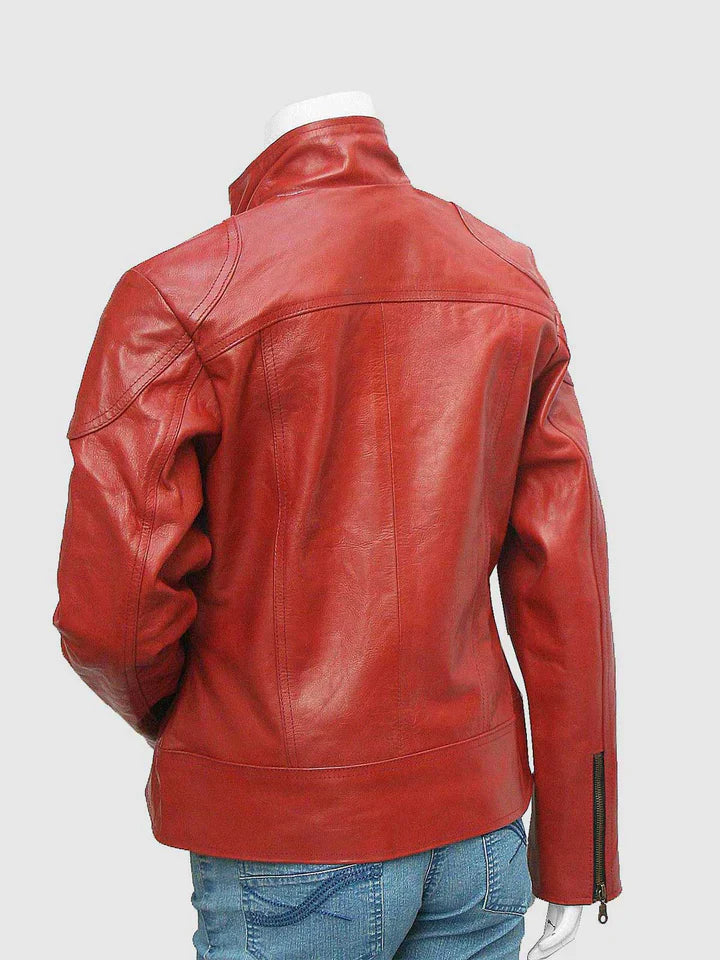 Classic Maroon Leather Jacket The Leather Fit