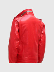 Red Leather Motorcycle Jacket The Leather Fit