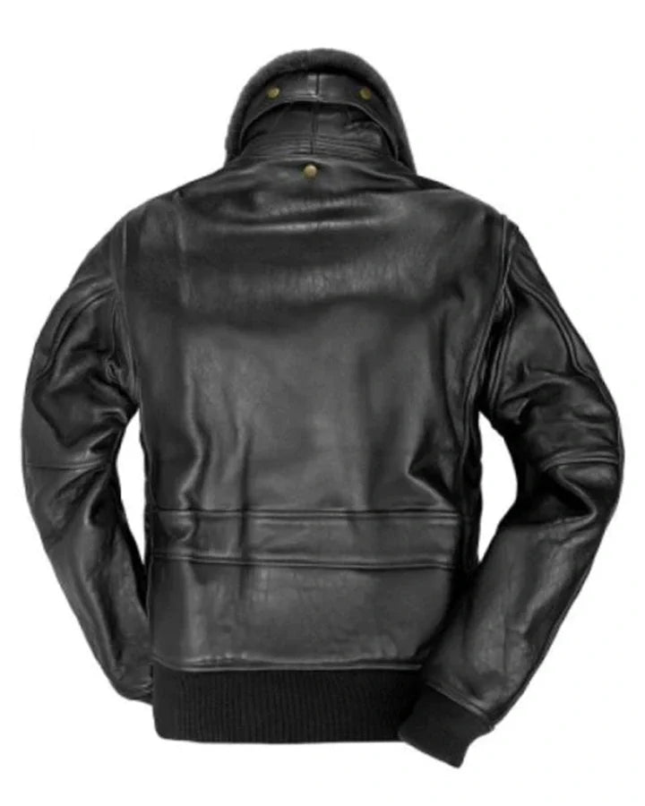 Mark US Shearling Fur G-1 Bomber Flight Jacket The Leather Fit