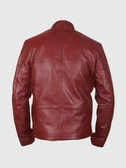 Burgundy Motorcycle Jacket The Leather Fit
