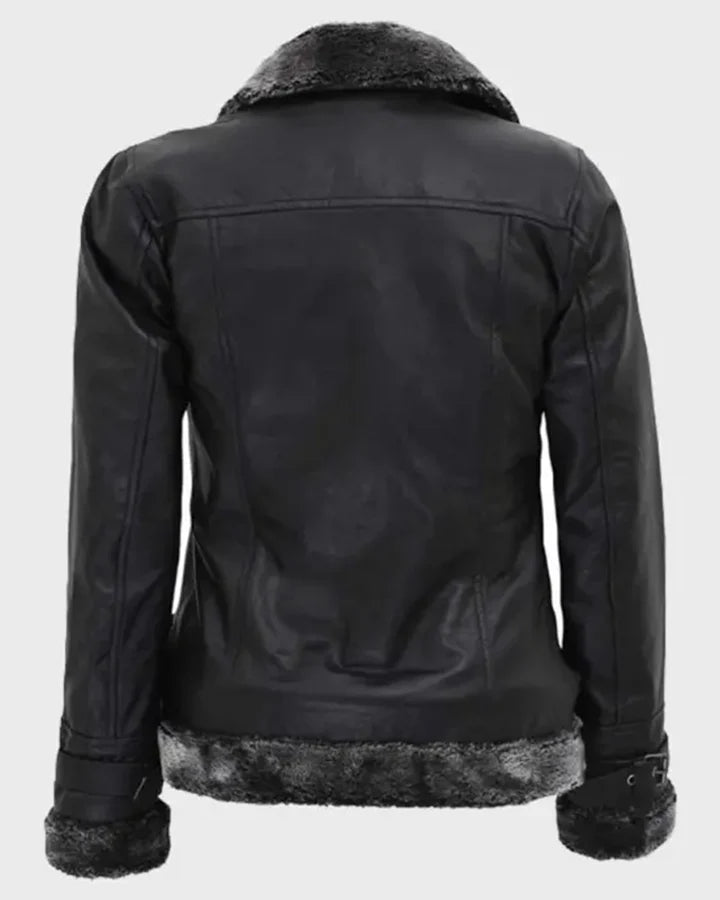 Timothy Designer Soft Shearling Leather Jacket The Leather Fit