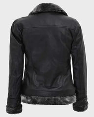Timothy Designer Soft Shearling Leather Jacket The Leather Fit