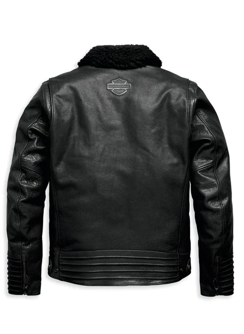 Men's Maverick Leather Biker Jacket - Black The Leather Fit