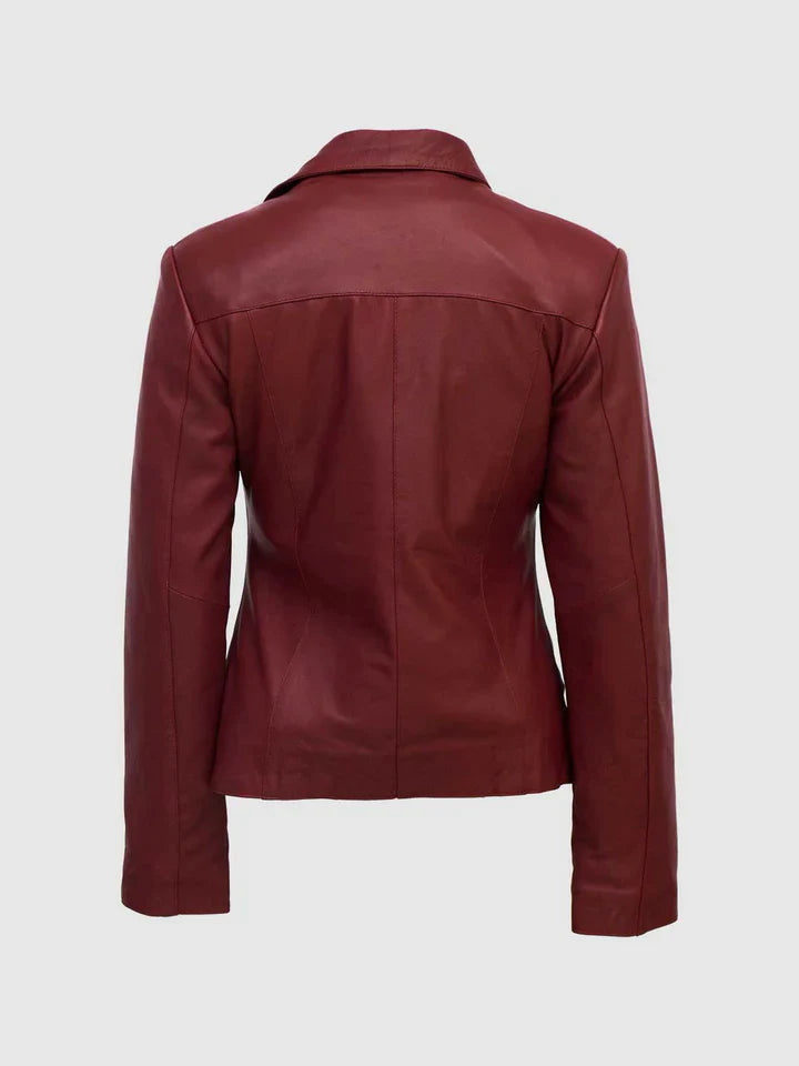 Burgundy Leather Jacket The Leather Fit