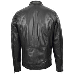 Black Real Leather Jacket Men The Leather Fit